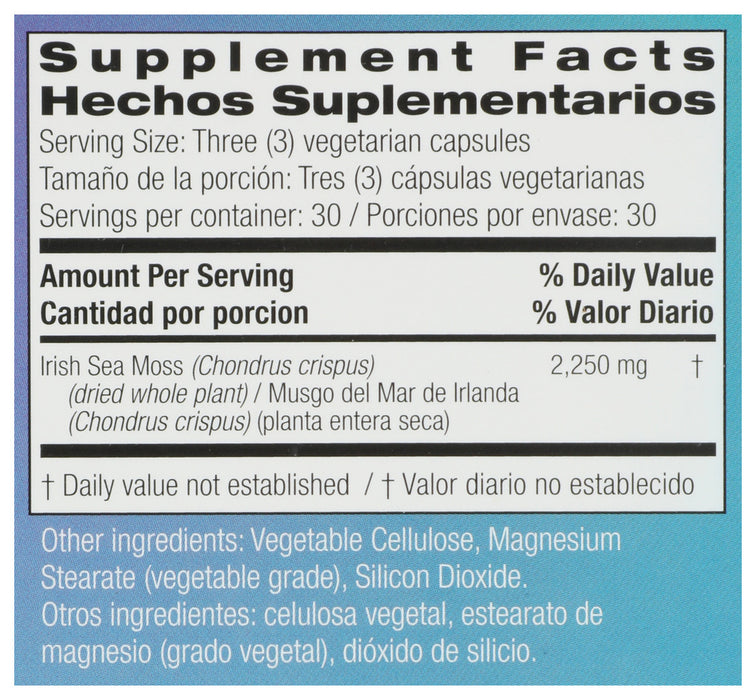Bio Nutrition - Irish Sea Moss - Ea Of 1-90 Vcap