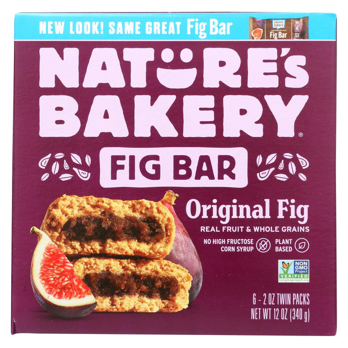 Nature's Bakery Stone Ground Whole Wheat Fig Bar - Original - Case Of 6 - 2 Oz.