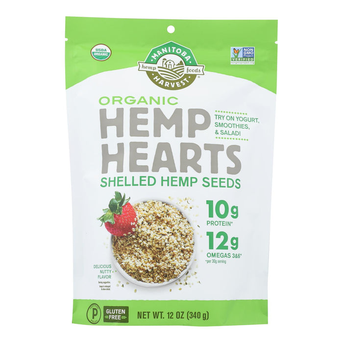 Manitoba Harvest Certified Organic Hemp Hearts Shelled Hemp Seed - 12 Oz