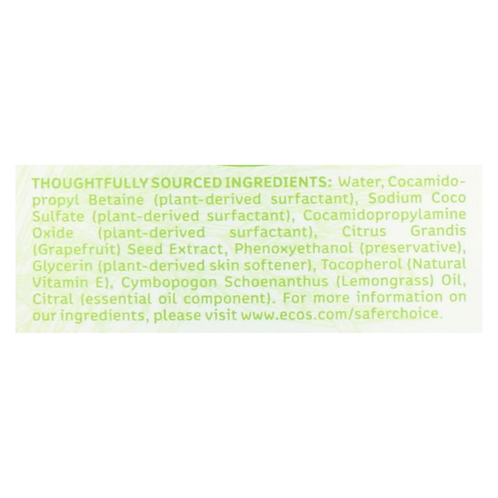 Earth Friendly Hand Soap - Lemongrass - Case Of 6 - 17 Fl Oz.