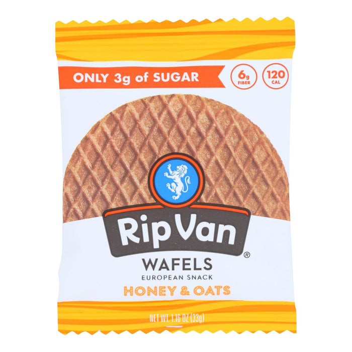 Rip Van Wafels - Wafel Honey Oats - Case Of 12 - 1.16 Oz